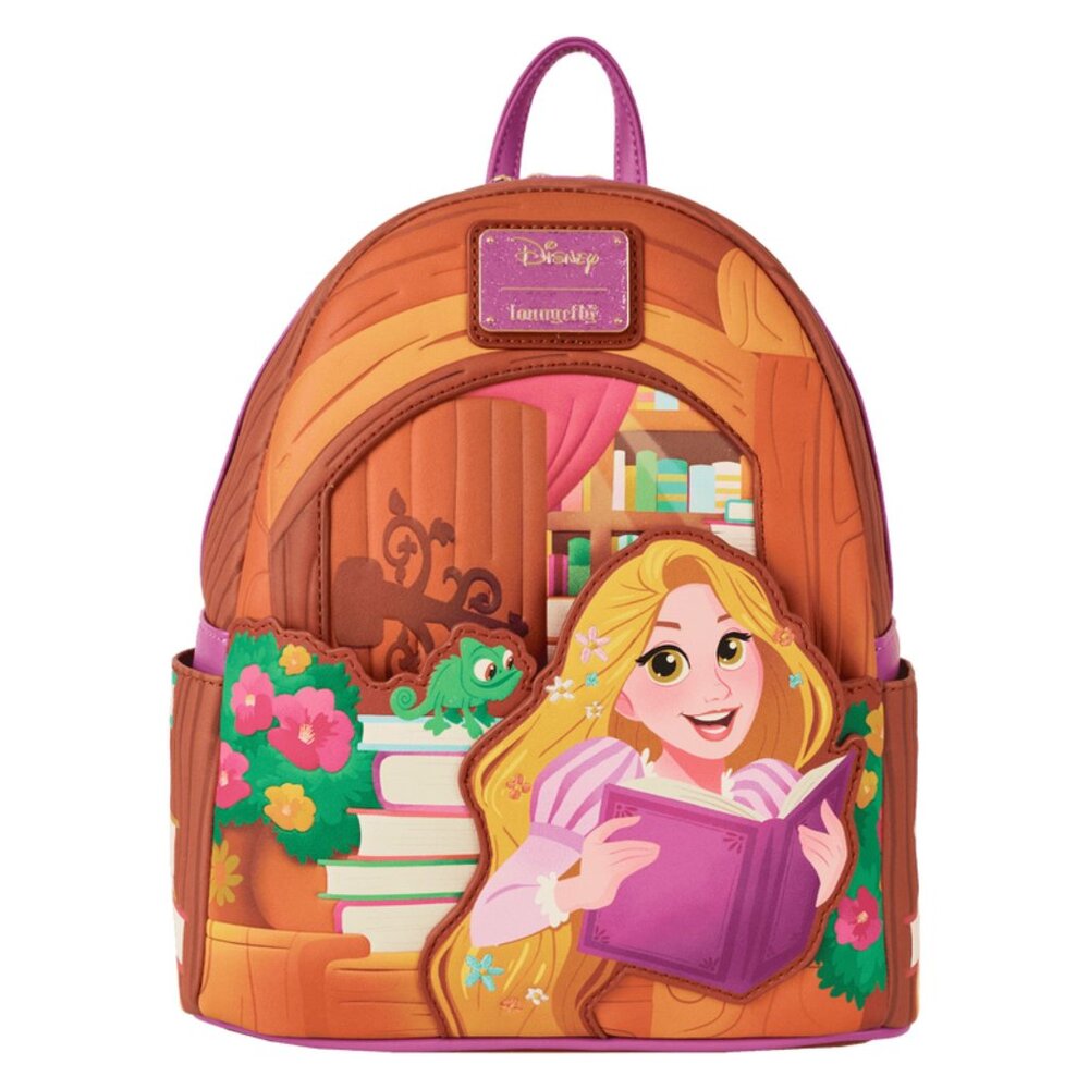 Loungefly Disney Tangled Rapunzel Exclusive Books Backpack and Wallet Set NWT - Picture 8 of 16